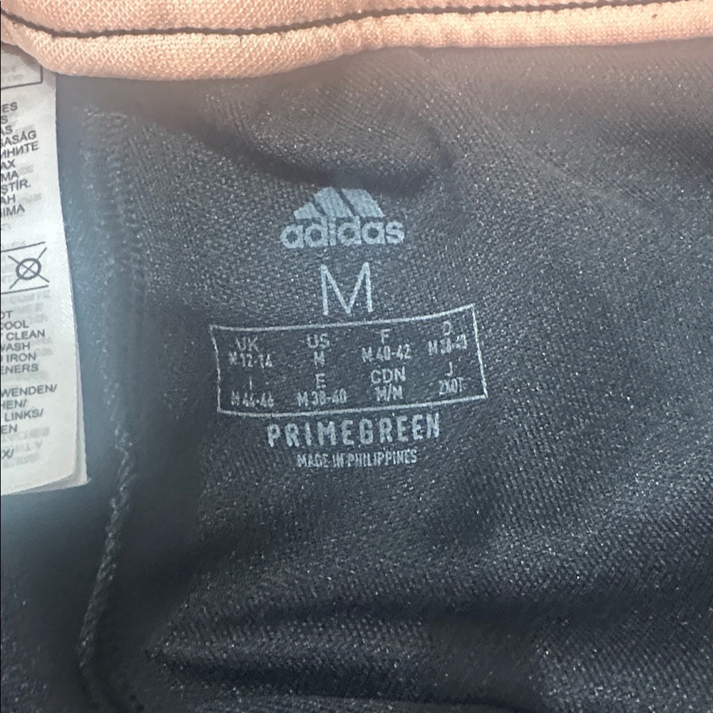 Adidas Women's Black Joggers with Pink and White Stripes - Picture 4 of 6
